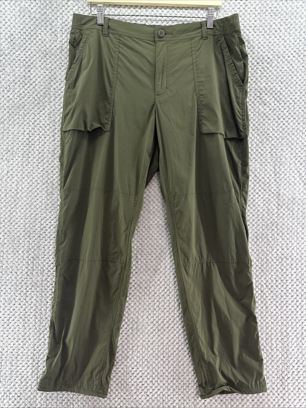 REI CO-OP Pants Womens 16 Green Straight Mid Rise Adjustable Ankle Gorpcore Hike